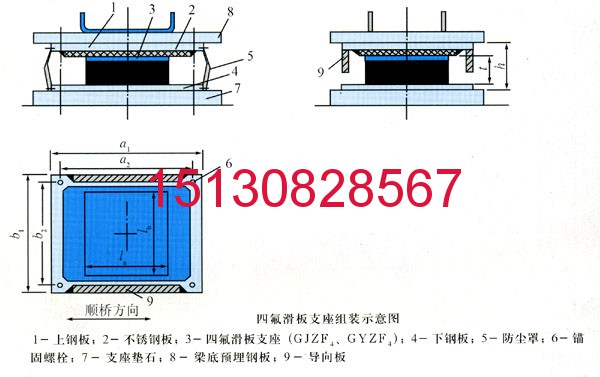 GPZ系列公路橋梁盆式橡膠支座GD、SX、DX8.0廠家151-3082-8567